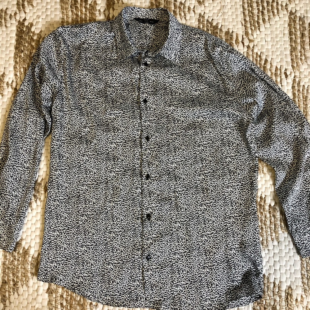 Men’s Zara printed button down